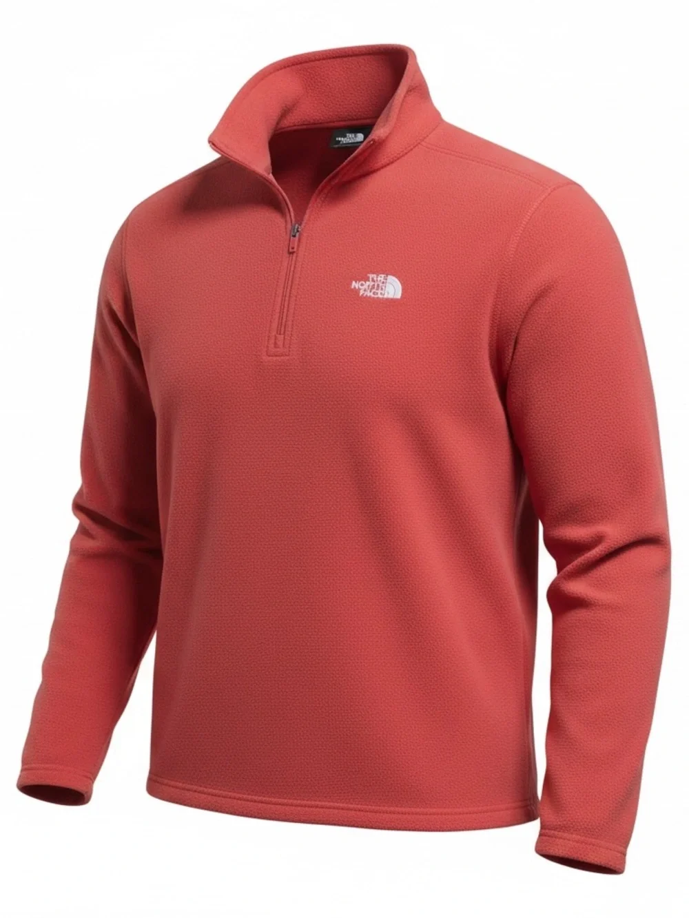 The North Face TKA 100 Fleece Quarter Zip Pullover Mens Medium Orange